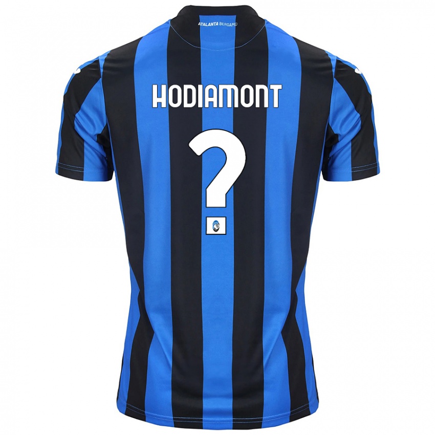 Niño Camiseta Lyam Hodiamont #0 Azul Negro 1ª Equipación 2024/25 La Camisa Argentina