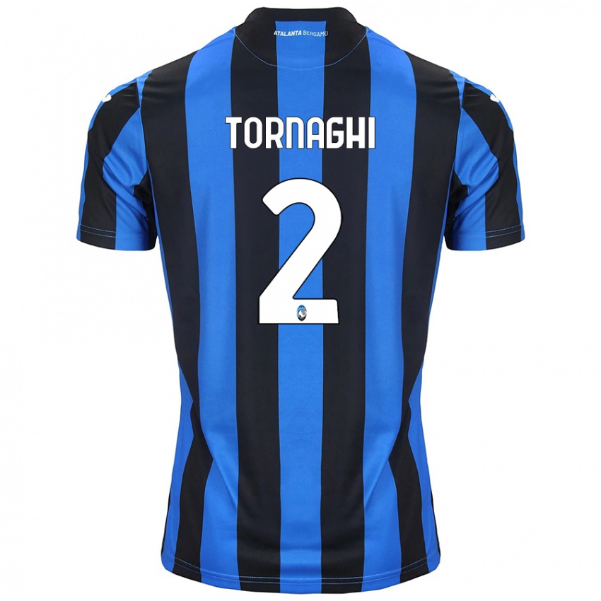 Niño Camiseta Pietro Tornaghi #2 Azul Negro 1ª Equipación 2024/25 La Camisa Argentina