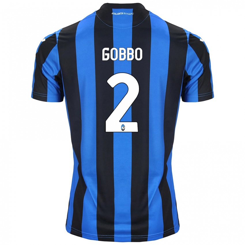 Niño Camiseta Luca Gobbo #2 Azul Negro 1ª Equipación 2024/25 La Camisa Argentina