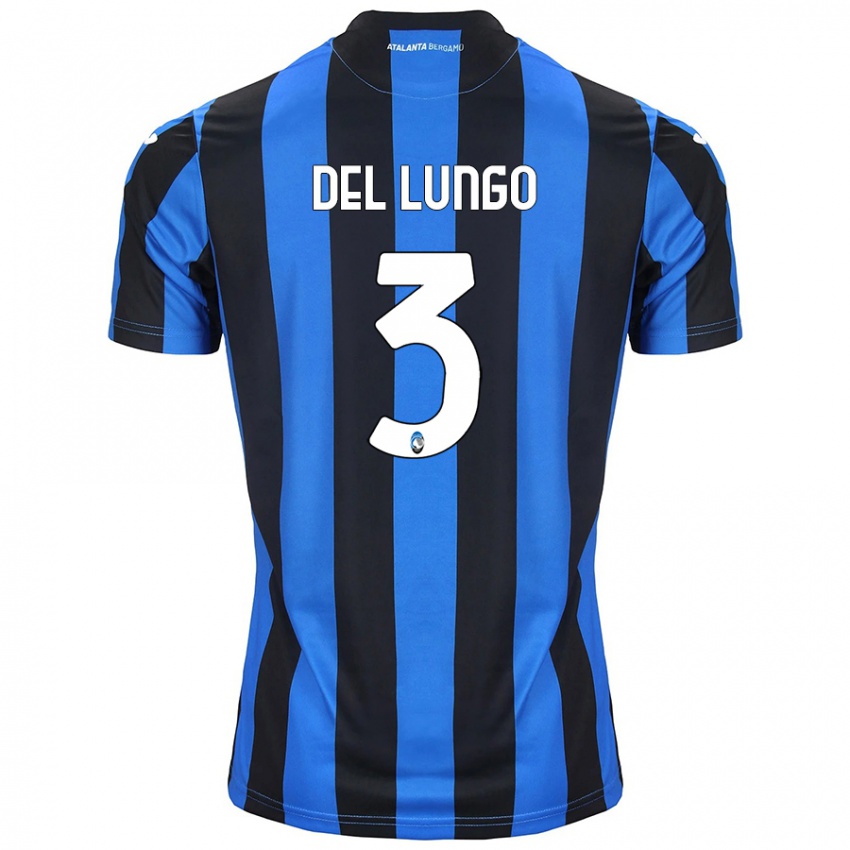 Niño Camiseta Tommaso Del Lungo #3 Azul Negro 1ª Equipación 2024/25 La Camisa Argentina