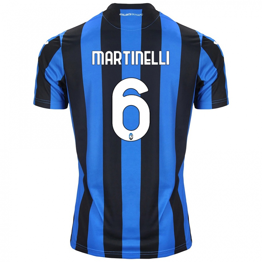 Niño Camiseta Gabriel Martinelli #6 Azul Negro 1ª Equipación 2024/25 La Camisa Argentina