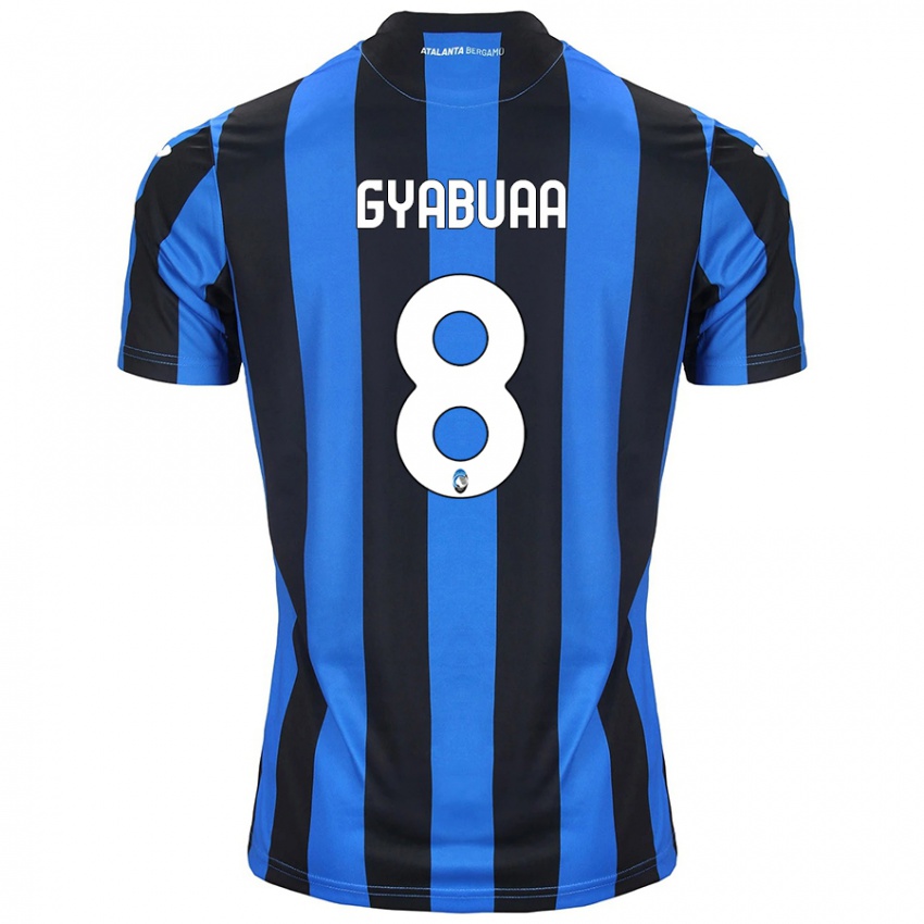 Niño Camiseta Emmanuel Gyabuaa #8 Azul Negro 1ª Equipación 2024/25 La Camisa Argentina