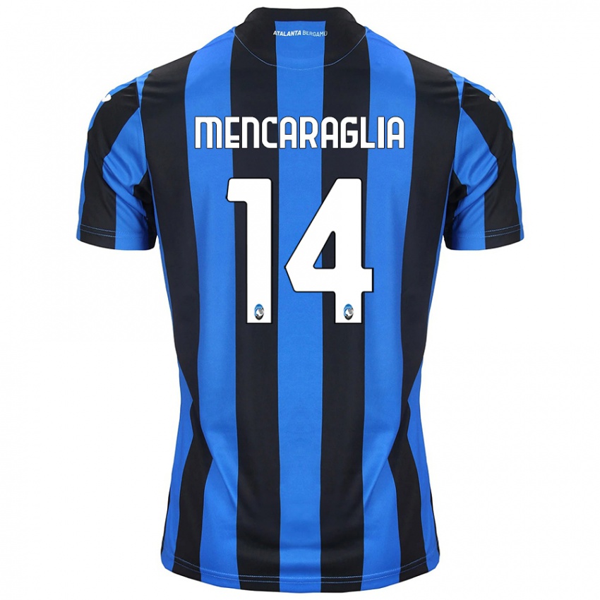 Niño Camiseta Filippo Mencaraglia #14 Azul Negro 1ª Equipación 2024/25 La Camisa Argentina