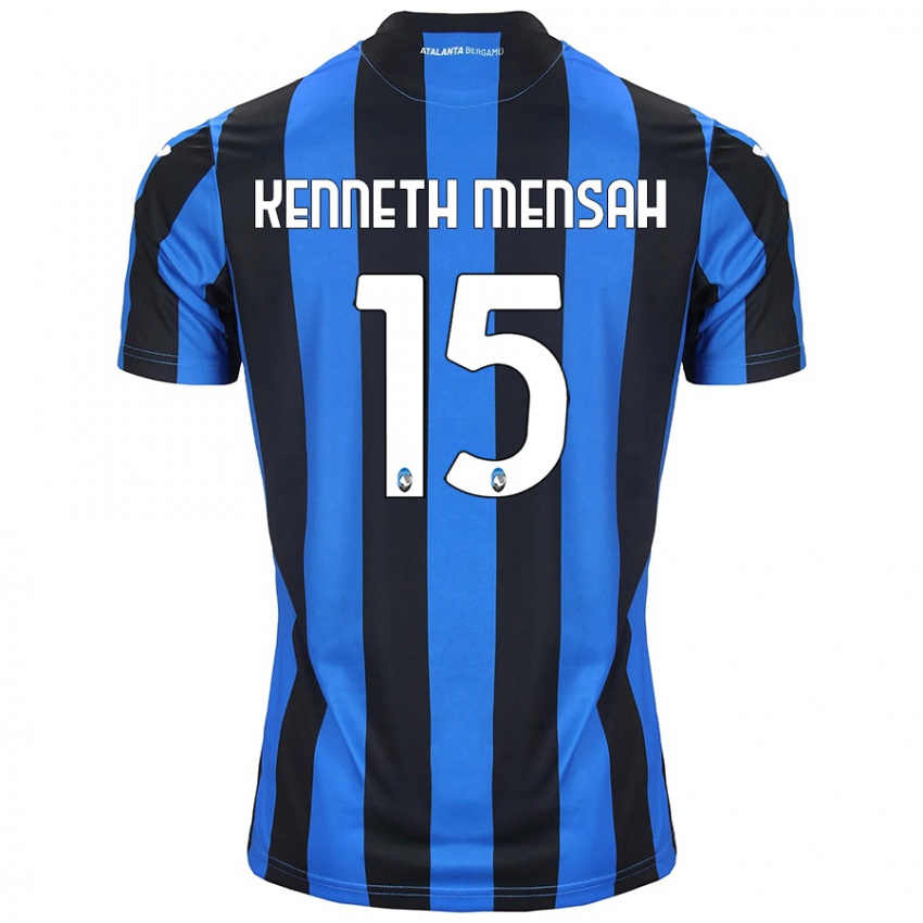 Niño Camiseta Anthony Kenneth Mensah #15 Azul Negro 1ª Equipación 2024/25 La Camisa Argentina