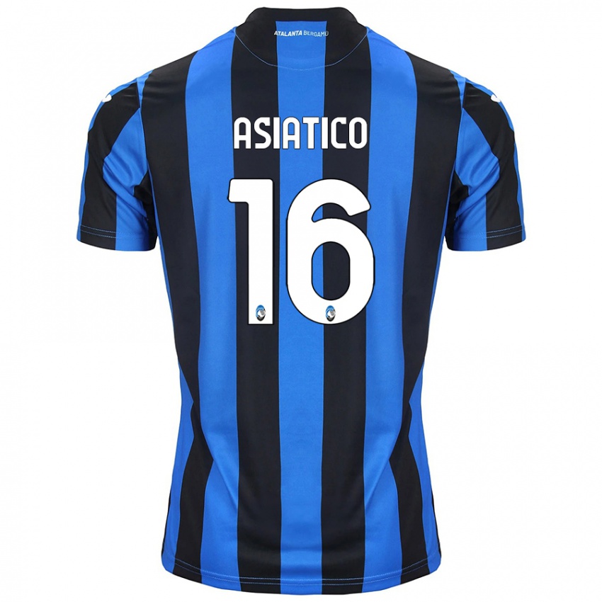 Niño Camiseta Pietro Asiatico #16 Azul Negro 1ª Equipación 2024/25 La Camisa Argentina