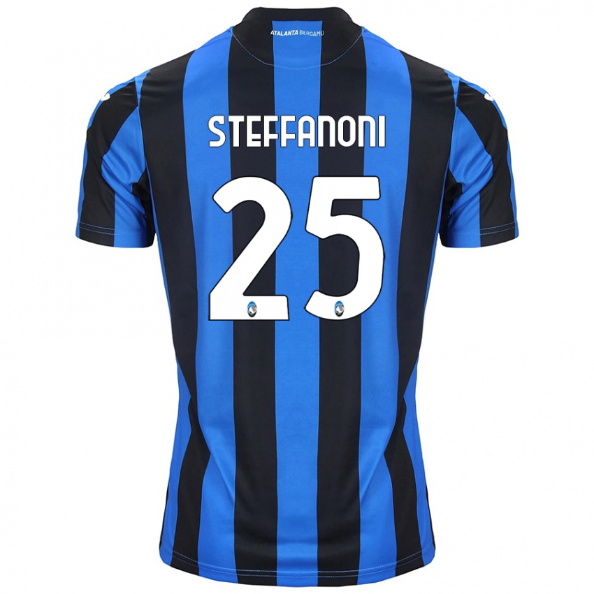 Niño Camiseta Federico Steffanoni #25 Azul Negro 1ª Equipación 2024/25 La Camisa Argentina