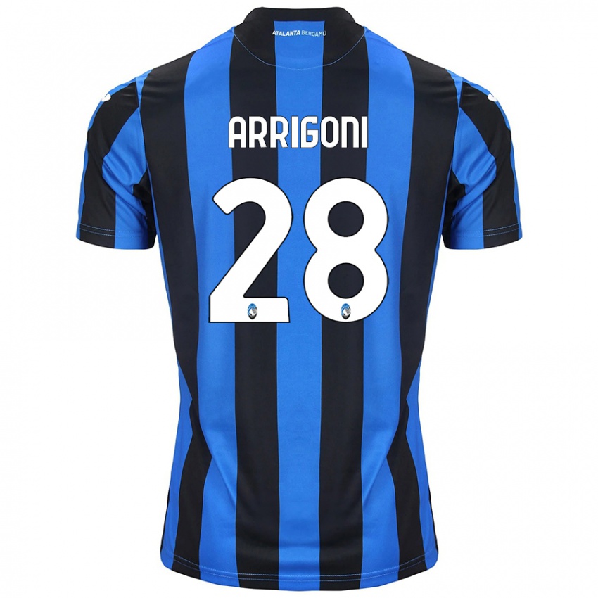 Niño Camiseta Mattia Arrigoni #28 Azul Negro 1ª Equipación 2024/25 La Camisa Argentina