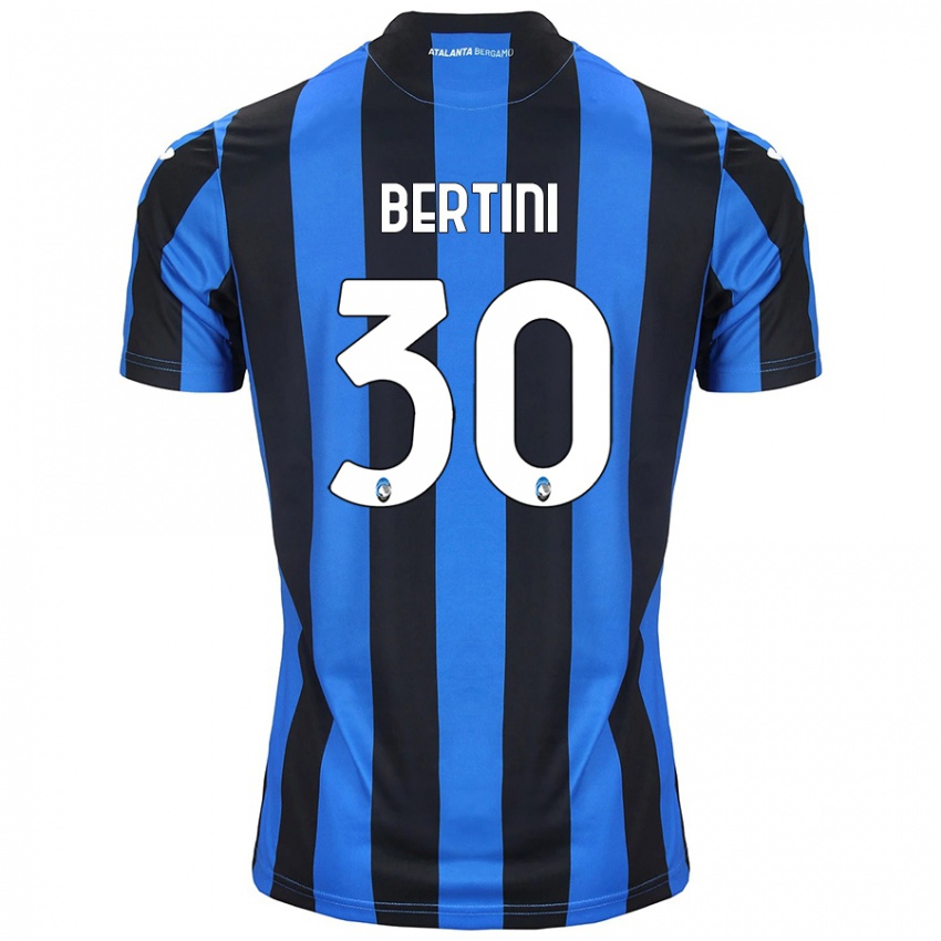 Niño Camiseta Tommaso Bertini #30 Azul Negro 1ª Equipación 2024/25 La Camisa Argentina