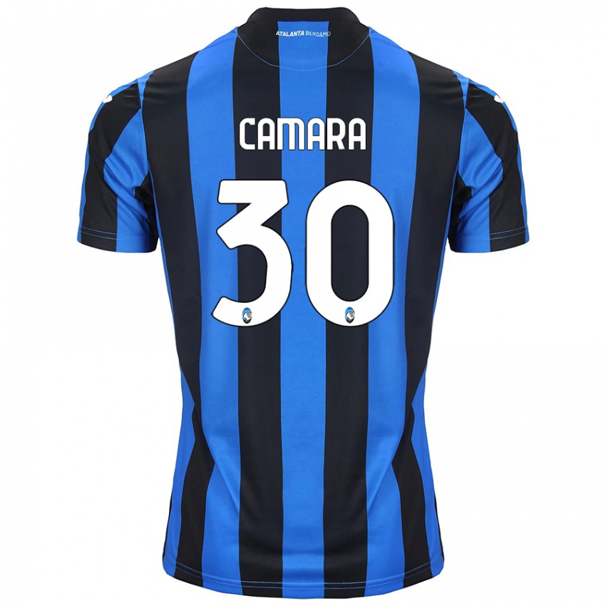 Niño Camiseta Henry Camara #30 Azul Negro 1ª Equipación 2024/25 La Camisa Argentina