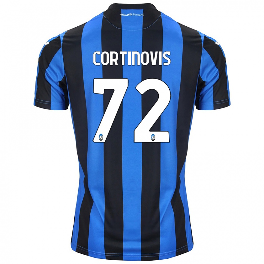 Niño Camiseta Alessandro Cortinovis #72 Azul Negro 1ª Equipación 2024/25 La Camisa Argentina