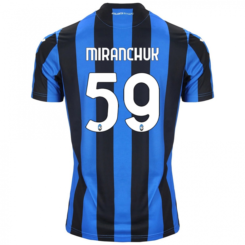 Niño Camiseta Aleksey Miranchuk #59 Azul Negro 1ª Equipación 2024/25 La Camisa Argentina