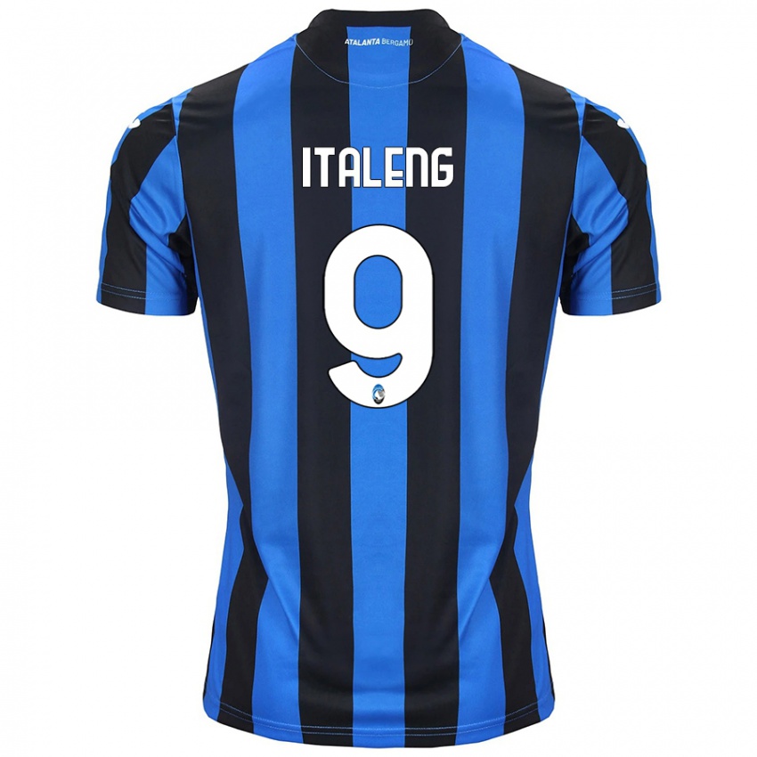 Niño Camiseta Jonathan Italeng #9 Azul Negro 1ª Equipación 2024/25 La Camisa Argentina