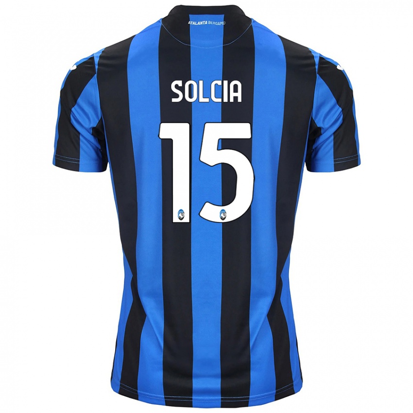 Niño Camiseta Daniele Solcia #15 Azul Negro 1ª Equipación 2024/25 La Camisa Argentina