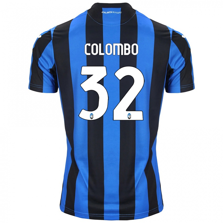 Niño Camiseta Matteo Colombo #32 Azul Negro 1ª Equipación 2024/25 La Camisa Argentina