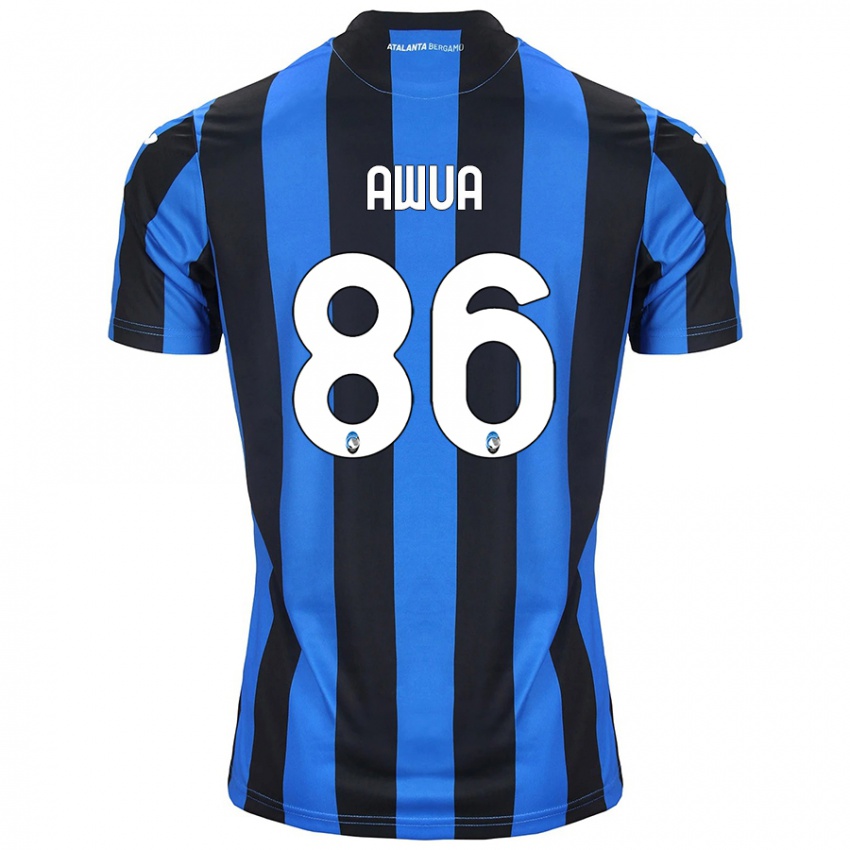 Niño Camiseta Theophilus Awua #86 Azul Negro 1ª Equipación 2024/25 La Camisa Argentina