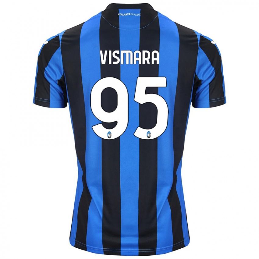 Niño Camiseta Paolo Vismara #95 Azul Negro 1ª Equipación 2024/25 La Camisa Argentina