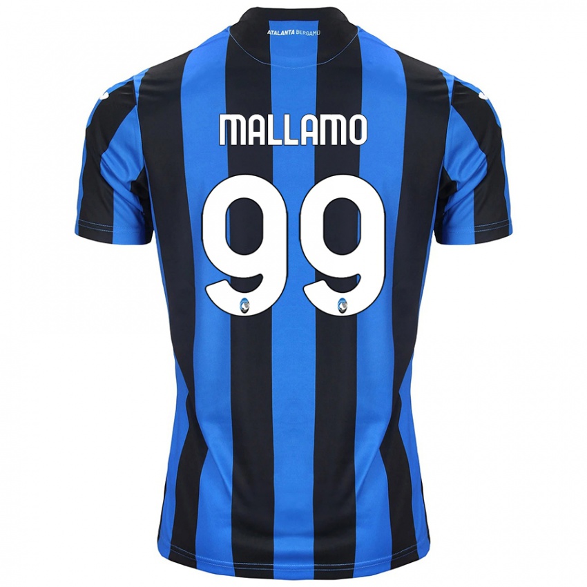 Niño Camiseta Alessandro Mallamo #99 Azul Negro 1ª Equipación 2024/25 La Camisa Argentina