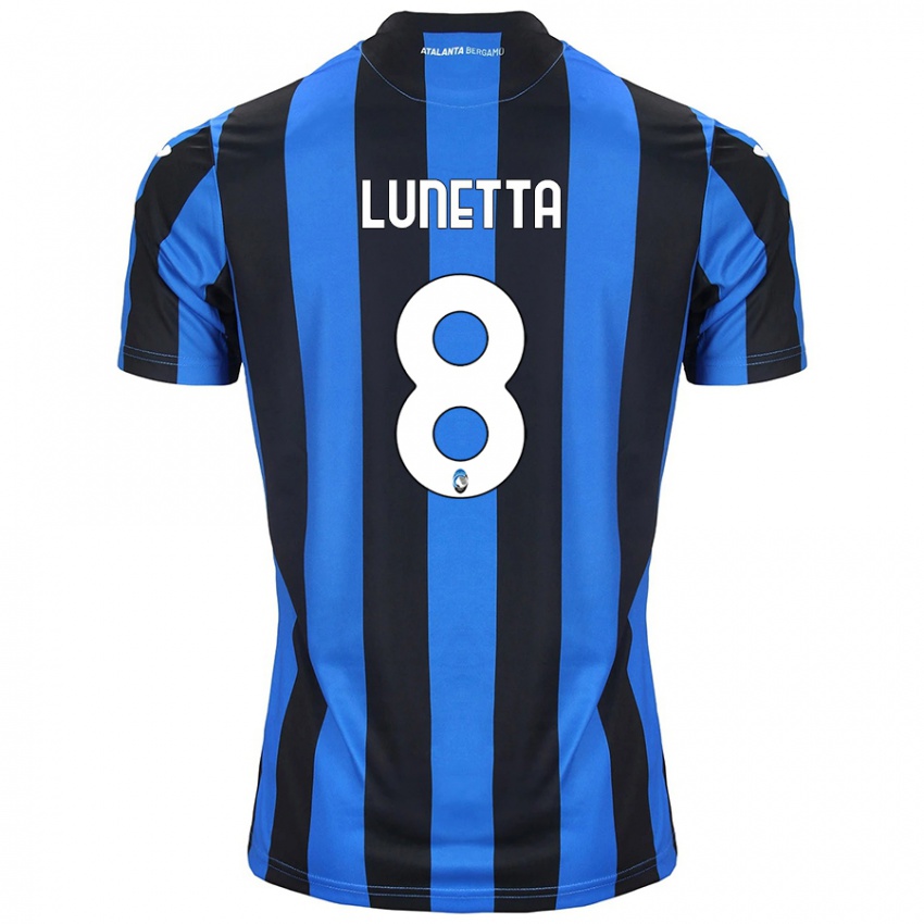 Niño Camiseta Gabriel Lunetta #8 Azul Negro 1ª Equipación 2024/25 La Camisa Argentina