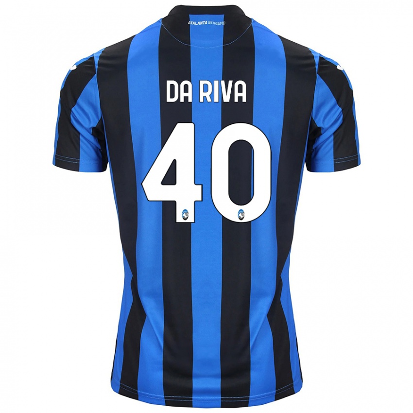 Niño Camiseta Jacopo Da Riva #40 Azul Negro 1ª Equipación 2024/25 La Camisa Argentina