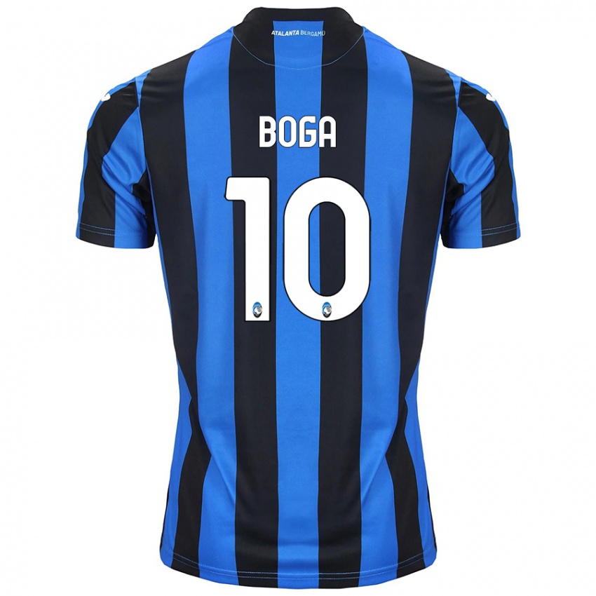 Niño Camiseta Jeremie Boga #10 Azul Negro 1ª Equipación 2024/25 La Camisa Argentina