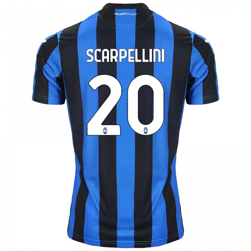 Niño Camiseta Andrea Scarpellini #20 Azul Negro 1ª Equipación 2024/25 La Camisa Argentina