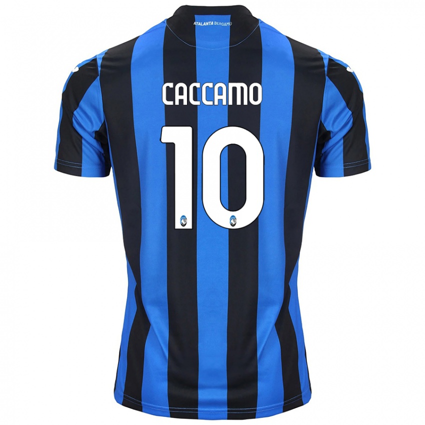 Niño Camiseta Patrizia Caccamo #10 Azul Negro 1ª Equipación 2024/25 La Camisa Argentina