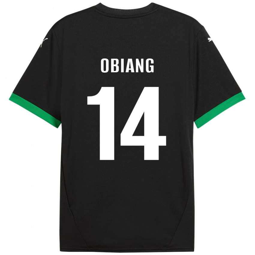 Niño Camiseta Pedro Obiang #14 Negro Verde Oscuro 1ª Equipación 2024/25 La Camisa Argentina