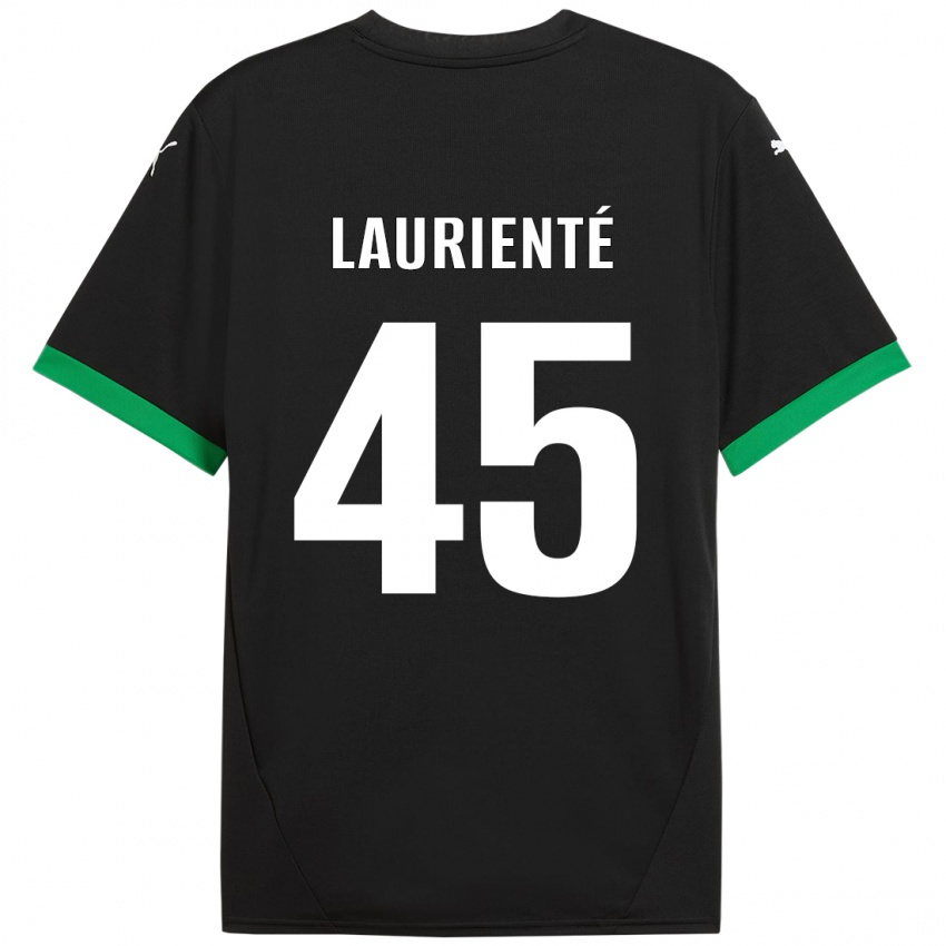 Niño Camiseta Armand Laurienté #45 Negro Verde Oscuro 1ª Equipación 2024/25 La Camisa Argentina