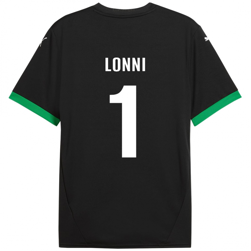 Niño Camiseta Lia Lonni #1 Negro Verde Oscuro 1ª Equipación 2024/25 La Camisa Argentina