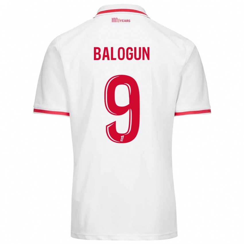 Niño Camiseta Folarin Balogun #9 Blanco Rojo 1ª Equipación 2024/25 La Camisa Argentina