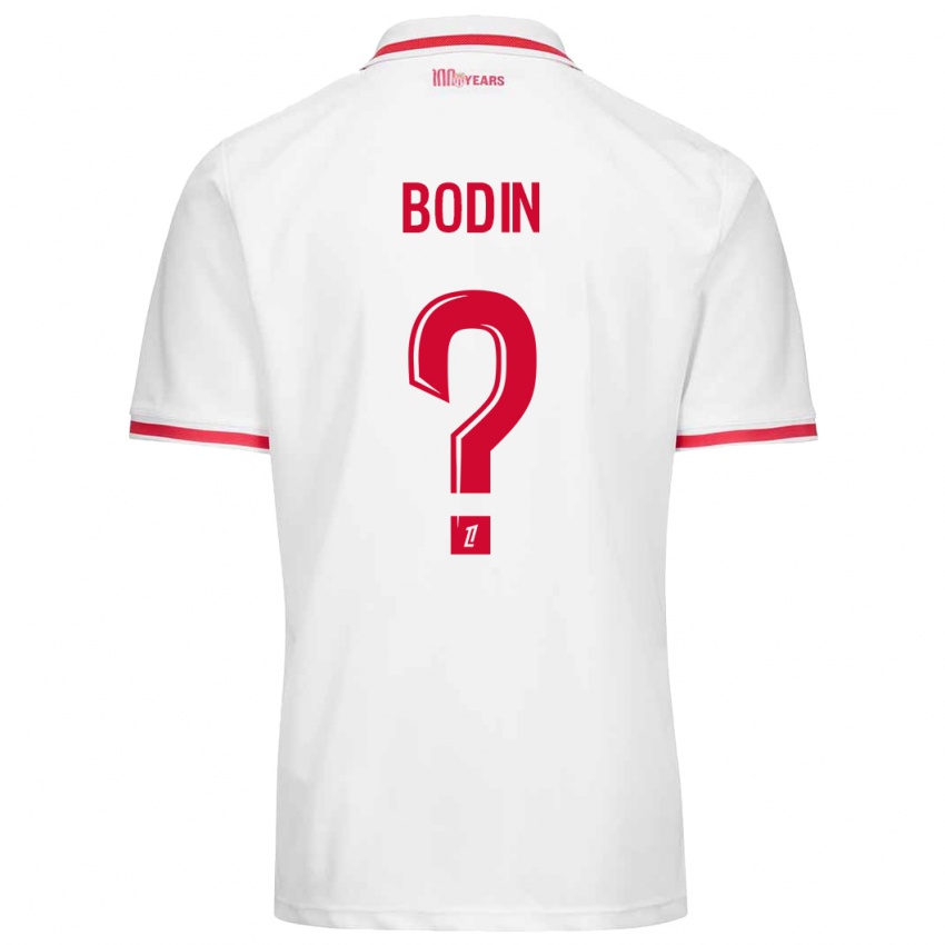 Niño Camiseta Hugo Bodin #0 Blanco Rojo 1ª Equipación 2024/25 La Camisa Argentina