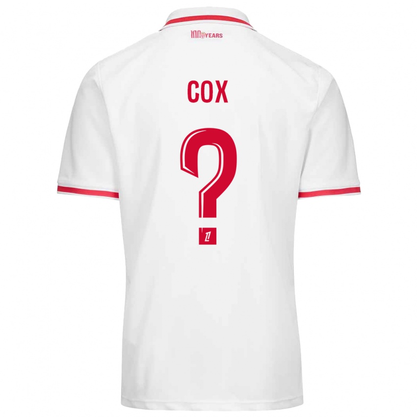 Niño Camiseta Matthew Cox #0 Blanco Rojo 1ª Equipación 2024/25 La Camisa Argentina