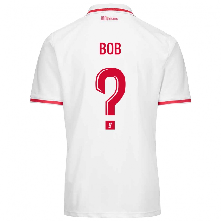 Niño Camiseta Mohamed Bob #0 Blanco Rojo 1ª Equipación 2024/25 La Camisa Argentina