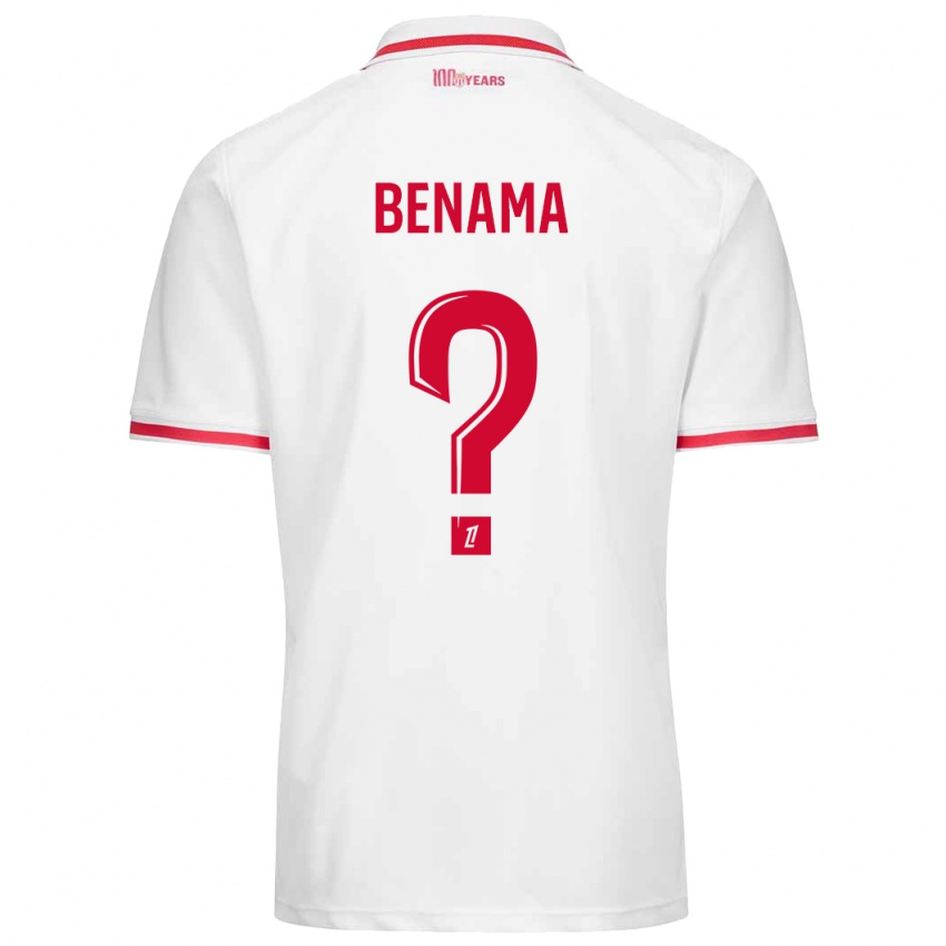 Niño Camiseta Mayssam Benama #0 Blanco Rojo 1ª Equipación 2024/25 La Camisa Argentina