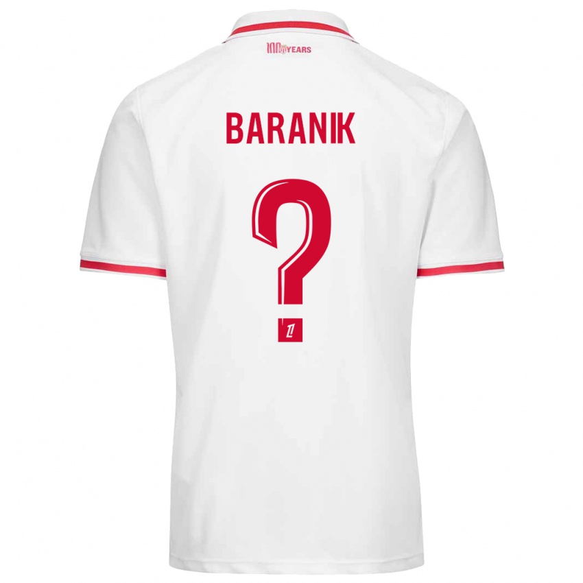 Niño Camiseta Florian Baranik #0 Blanco Rojo 1ª Equipación 2024/25 La Camisa Argentina