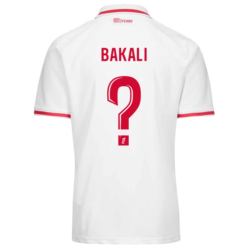 Niño Camiseta Jonathan Bakali #0 Blanco Rojo 1ª Equipación 2024/25 La Camisa Argentina