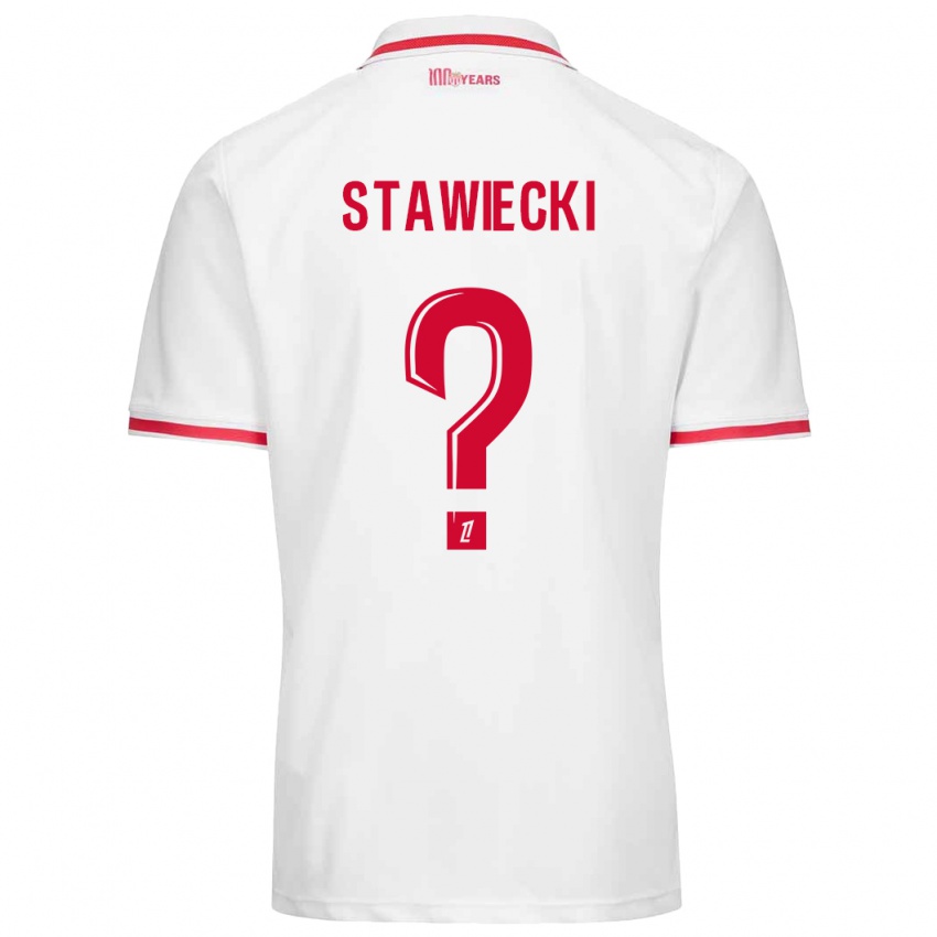 Niño Camiseta Jules Stawiecki #0 Blanco Rojo 1ª Equipación 2024/25 La Camisa Argentina