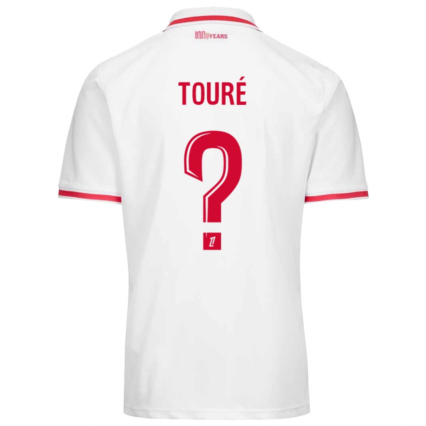 Niño Camiseta Ilane Touré #0 Blanco Rojo 1ª Equipación 2024/25 La Camisa Argentina