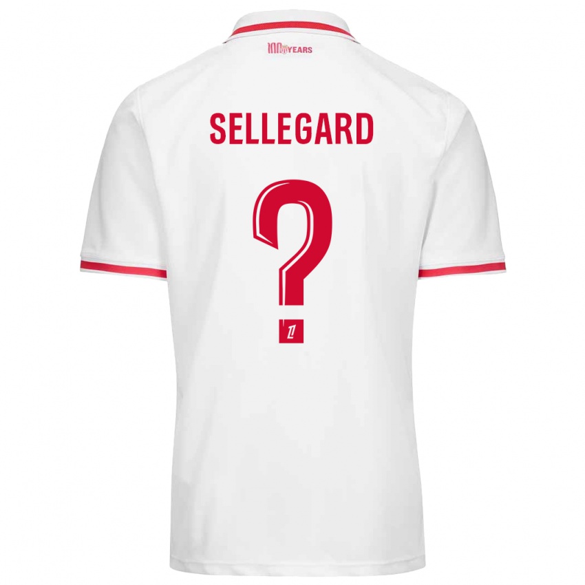 Niño Camiseta Alexander Sellegard #0 Blanco Rojo 1ª Equipación 2024/25 La Camisa Argentina