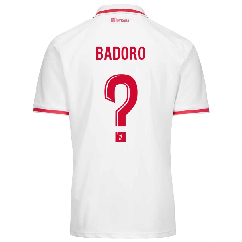 Niño Camiseta Chaihane Badoro #0 Blanco Rojo 1ª Equipación 2024/25 La Camisa Argentina