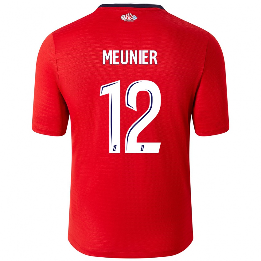 Niño Camiseta Thomas Meunier #12 Rojo Blanco 1ª Equipación 2024/25 La Camisa Argentina