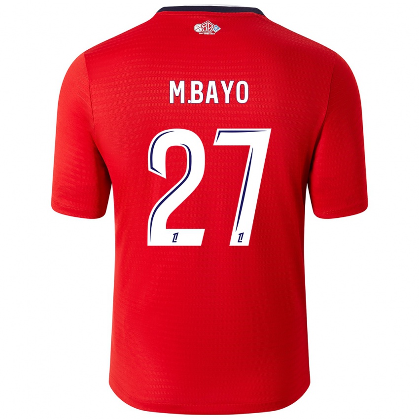 Niño Camiseta Mohamed Bayo #27 Rojo Blanco 1ª Equipación 2024/25 La Camisa Argentina