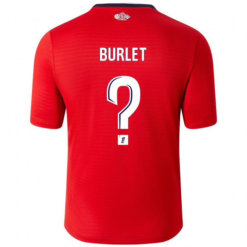 Niño Camiseta Vincent Burlet #0 Rojo Blanco 1ª Equipación 2024/25 La Camisa Argentina