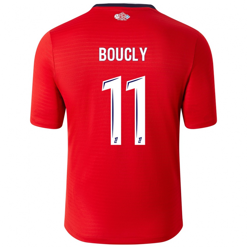 Niño Camiseta Maïté Boucly #11 Rojo Blanco 1ª Equipación 2024/25 La Camisa Argentina