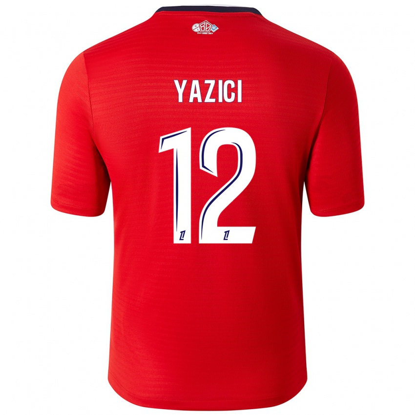 Niño Camiseta Yusuf Yazici #12 Rojo Blanco 1ª Equipación 2024/25 La Camisa Argentina