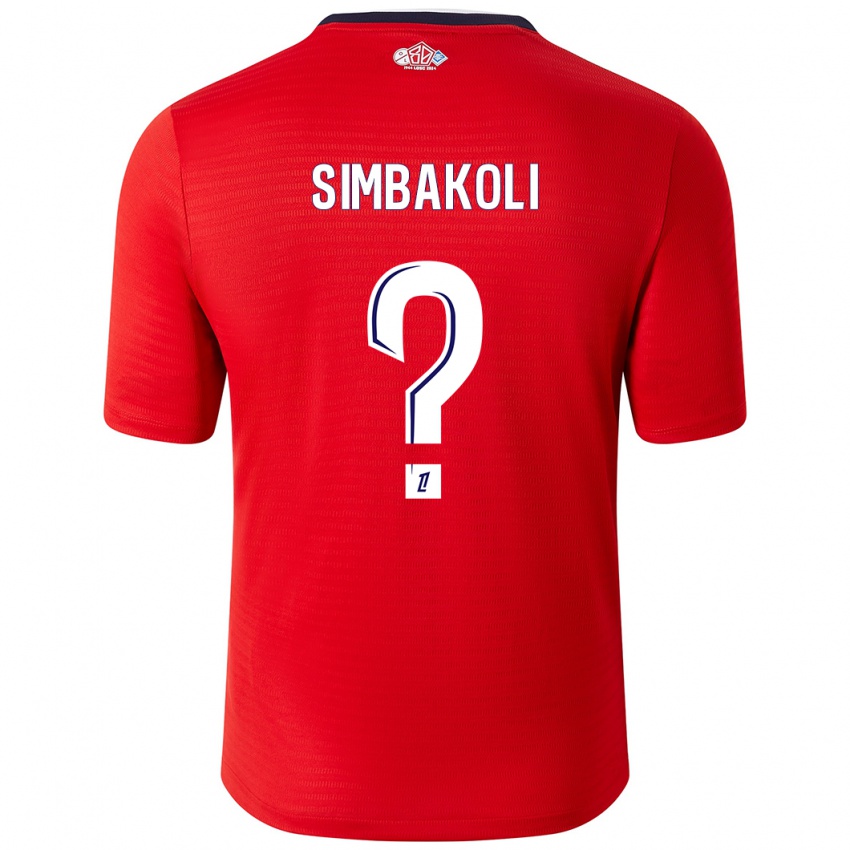 Niño Camiseta Mamadou Simbakoli #0 Rojo Blanco 1ª Equipación 2024/25 La Camisa Argentina