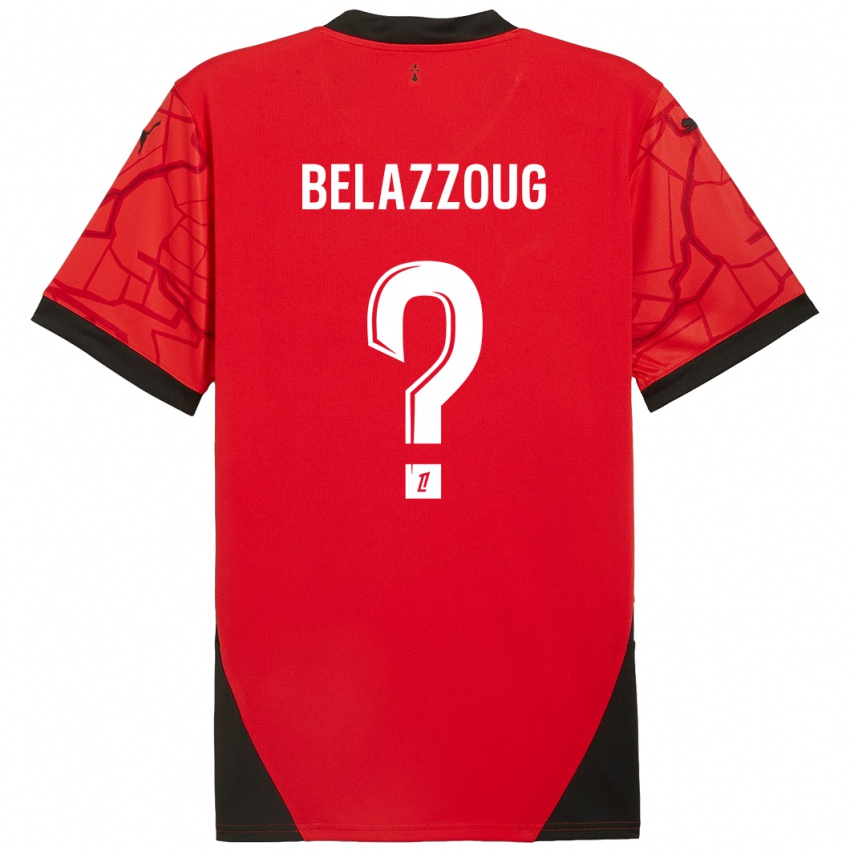 Niño Camiseta Kilian Belazzoug #0 Rojo Negro 1ª Equipación 2024/25 La Camisa Argentina