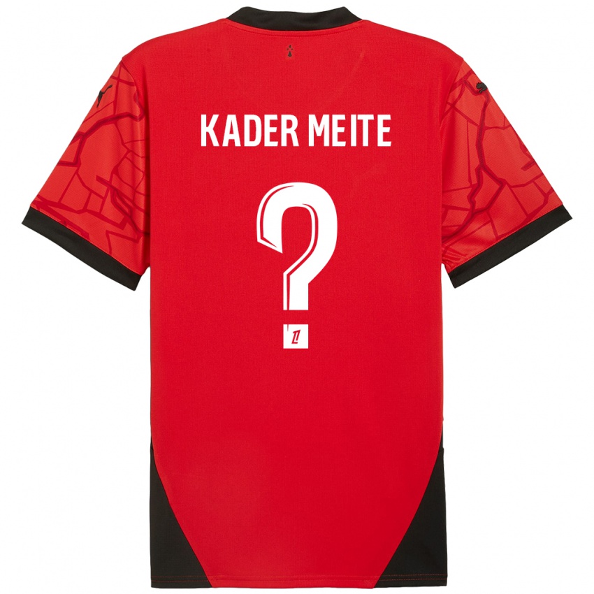 Niño Camiseta Mohamed Kader Meïté #0 Rojo Negro 1ª Equipación 2024/25 La Camisa Argentina