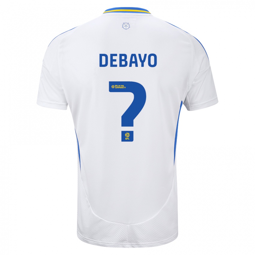 Niño Camiseta James Debayo #0 Blanco Azul 1ª Equipación 2024/25 La Camisa Argentina