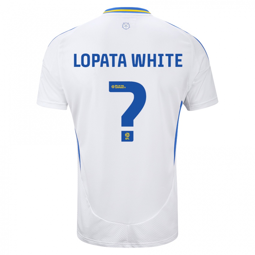 Niño Camiseta Reuben Lopata-White #0 Blanco Azul 1ª Equipación 2024/25 La Camisa Argentina